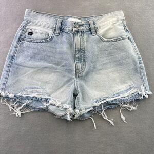 Kancan High Rise Mom Shorts 28 Fray hem Womens 9